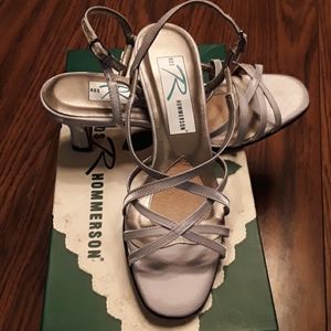 Ros R Hommerson Silver Wedding Sandals